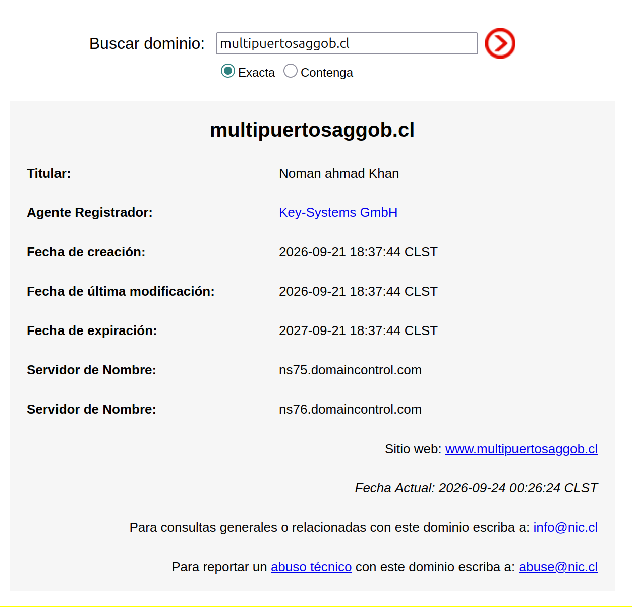 datos de registro de multipuertosaggob.cl